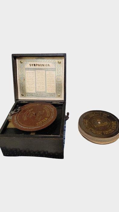 symphonion - schijfmuziekdoos - Duitsland - 1850-1900, Antiek en Kunst, Curiosa en Brocante