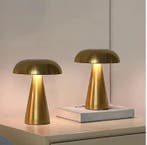 Retro Paddestoel Tafellamp – LED Bedlamp Oplaadbaar Touch Di, Verzenden, Nieuw