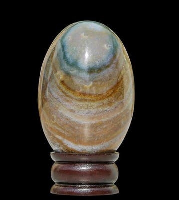 Gepolijst 1,8 kg Fancy Jasper Lingam - Rozenkwarts Lingam