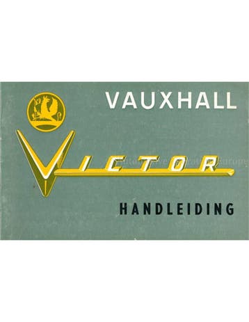1963 VAUXHALL VICTOR INSTRUCTIEBOEKJE NEDERLANDS