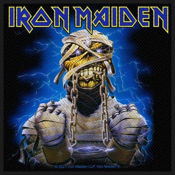 Iron Maiden - Powerslave Eddie - patch officiële merchandise, Verzamelen, Ophalen of Verzenden, Nieuw, Kleding