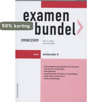 Examenbundel 2008/2009 VWO Wiskunde A - C.L.J. Mak, Boeken, Schoolboeken, Verzenden, Gelezen, C.L.J. Mak