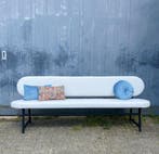 Eetkamer bank stof of leer wandbank met metalen frame, Verzenden, Nieuw