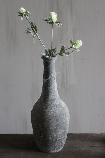 Zijden Distel white / green 40 cm, Ophalen of Verzenden, Nieuw