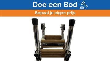 Bieden: Nautinox Stainless Steel Marine Boarding Ladder 3-s, Ophalen of Verzenden, Nieuw, Zeilboot of Motorboot