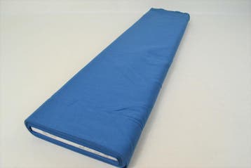Katoen Uni Poplin Jeans Blauw, Nieuw