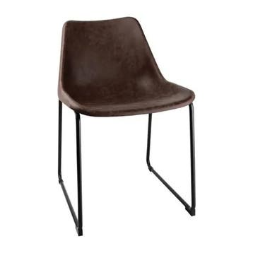 Stoelen | RODEO | Kunstleer/Staal | Mokka | Zwarte Poten |, Verzenden, Nieuw in verpakking