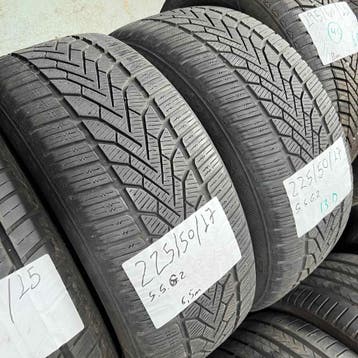 2 x Semperit 225-50-17 Winterbanden 6,5mm, Gebruikt, 17 inch, Band(en), Personenwagen
