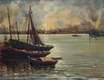 Joan Alsina Oliver (1912-?) - Barcas en la bruma