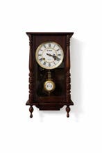 Wandklok - Hout, Messing - 1960-1970