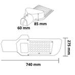 LED Straatlamp - Straatverlichting - Orny - 200W -, Tuin en Terras, Buitenverlichting, Nieuw, Ophalen of Verzenden, Hanglamp, Led