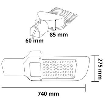 LED Straatlamp - Straatverlichting - Orny - 200W -, Nieuw, Ophalen of Verzenden, Hanglamp, Led