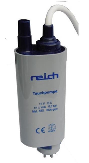 Reich Dompelpomp met Terugslagklep 12V-12L, Nieuw