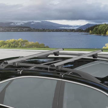 HOMCOM car roof bars lock luggage rack 2 Keys provided alumi, Verzenden, Nieuw