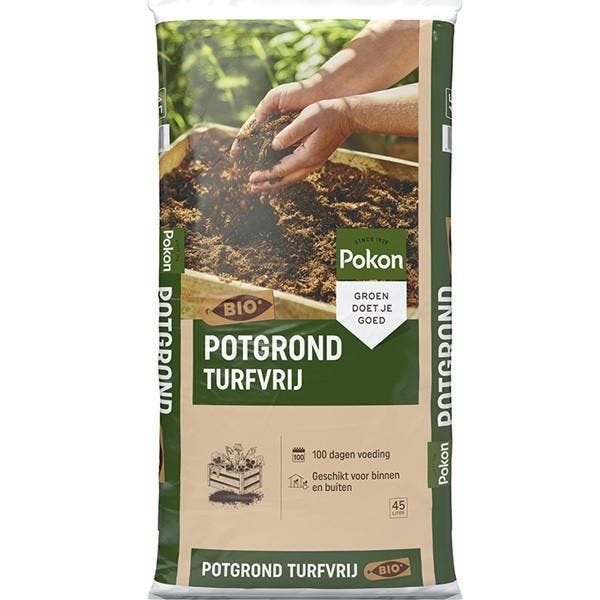 Pokon potgrond | 45 liter (Universeel, Bio-label, Turfvrij), Tuin en Terras, Aarde en Mest, Verzenden