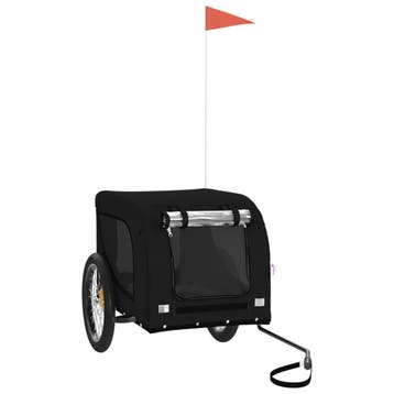 Hondenfietstrailer Zwart | Retourdeal 24% Korting, Ophalen of Verzenden, Zo goed als nieuw, Hondenkar, 40 tot 60 kg