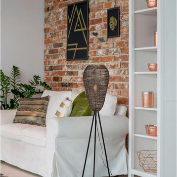 LED Vloerlamp - Trion Ziya - 1 Lichtpunt - E27 Fitting -, Ophalen of Verzenden, Nieuw, Metaal, Overige fittingen