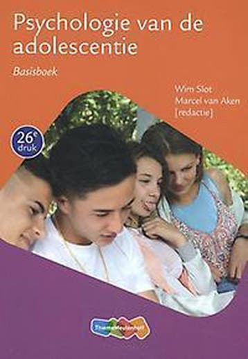 9789006105612 Psychologie van de adolescentie | Tweedehands, Verzenden, Zo goed als nieuw, Wim Slot