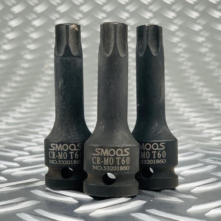 Smoos Losse inwendige T60 torx krachtdop met 1/2 opname - 3, Doe-het-zelf en Verbouw, Gereedschap | Handgereedschap, Nieuw, Ophalen of Verzenden
