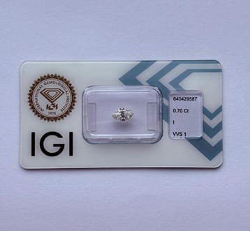 1 pcs Diamant (Natuurlijk) - 0.70 ct - Markies - I - VVS1 -, Nieuw