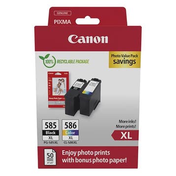 Canon PG-585XL / CL-586XL photo value pack Inktcartridge, Verzenden, Nieuw, Cartridge, Canon