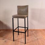 Leren barkruk Break hoog, Vintage Olive (olijf/groen),, Nieuw, Leer, Ophalen of Verzenden, 90 cm of meer
