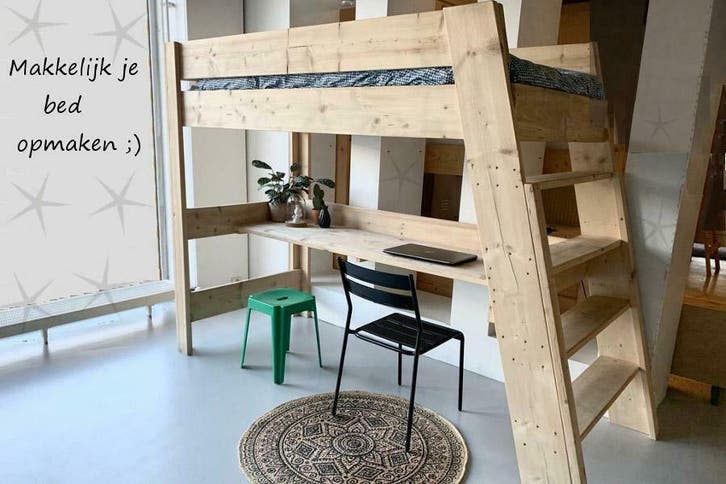 Hoogslaper van Steigerhout maken? Niet nodig want...., Kinderen en Baby's, Kinderkamer | Stapelbedden en Hoogslapers, Stapelbed