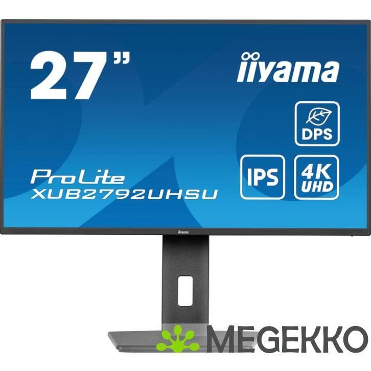 Iiyama ProLite XUB2792UHSU-B6 27  4K Ultra HD IPS Monitor, Computers en Software, Monitoren, Nieuw, Verzenden