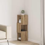 vidaXL Hoekkast Artisan Eiken 25,5x25x80cm Bewerkt hout, Huis en Inrichting, Kasten | Overige, Verzenden, Nieuw