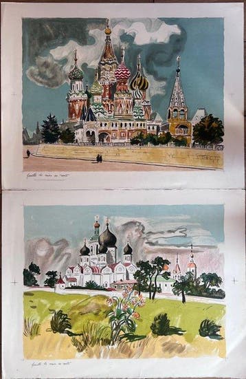 Yves Brayer (1906-1990) - Paysage de Russie (2