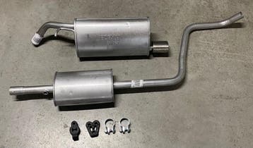 Complete uitlaat Einddemper + Middendemper Mitsubishi Colt,, Auto-onderdelen, Verzenden, Nieuw