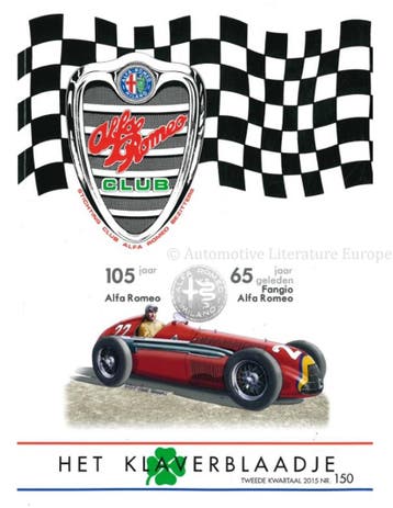 2015 ALFA ROMEO CLUB HET KLAVERBLAADJE 150 NEDERLANDS, Nieuw, Alfa Romeo, Author