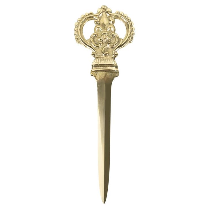 vintage koper briefopener kroon 24cm*, Huis en Inrichting, Woonaccessoires | Overige, Verzenden