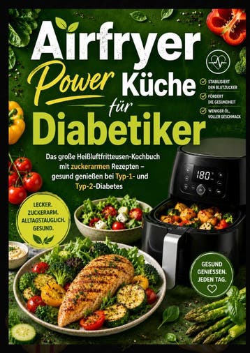 Airfryer Power Küche Für Diabetiker: Das Große Heißluftfritt, Ophalen of Verzenden, Nieuw, Clara Feldhaus