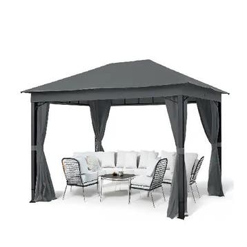 Paviljoen 4 x 3 Austin Antraciet, Tuin en Terras, Partytenten, Ophalen of Verzenden, Nieuw