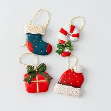 4-Delige Kerst Kerstboomversiering Hanger Set, Verzenden, Nieuw