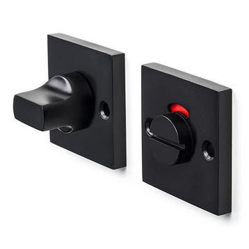 Deurbeslag | Wc-sluiting | Impresso (Aluminium, Zwart), Verzenden, Nieuw