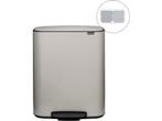 Brabantia Bo Prullenbak - 2 x 30 liter - Afvalscheiding -, Verzenden, Zo goed als nieuw