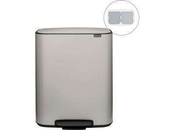 Brabantia Bo Prullenbak - 2 x 30 liter - Afvalscheiding -, Verzenden, Zo goed als nieuw