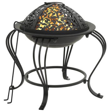 vidaXL Vuurplaats met pook 49 cm staal, Huis en Inrichting, Verzenden, Nieuw