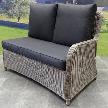 Bilbao hoek dining loungeset 6 delig grijs, Tuin en Terras, Ophalen of Verzenden, Nieuw, Wicker