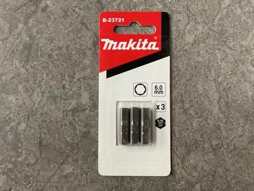 Veiling - 10x Makita schroefbit 3-pack B-23721 H6x25 mm, Nieuw