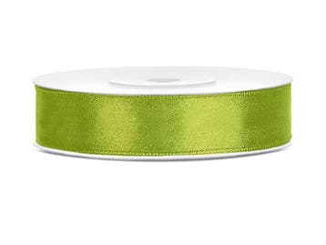 Satijnlint Appelgroen 12mm/25m, Kleding | Dames, Ophalen of Verzenden, Nieuw