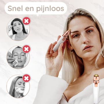 Wenkbrauw Trimmer Gezichtsontharing Apparaat Dames -, Ophalen of Verzenden, Zo goed als nieuw