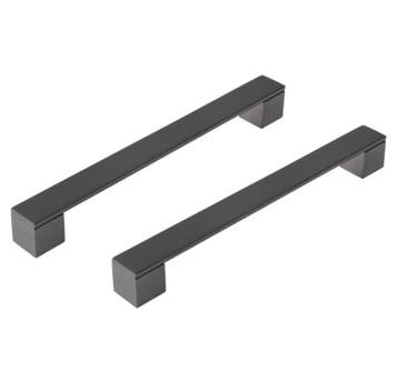 Differnz meubelgreep Tilburg 192 mm gunmetal 2 stuks, Verzenden, Nieuw
