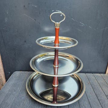 Alessi - Dienblad - Draaiende étagère - Stainless steel