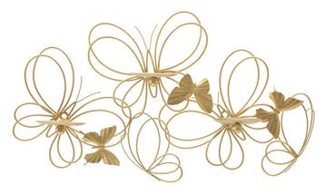 WAND KANDELAAR VLINDERS CM 61X12X34, Huis en Inrichting, Woonaccessoires | Wijnrekken, Ophalen of Verzenden, Nieuw