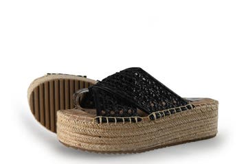 Xti Sandalen in maat 38 Zwart, Zwart, Sandalen of Muiltjes, Zo goed als nieuw, Xti