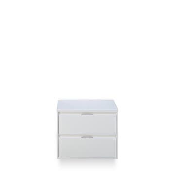 Porto Badmeubelset 70 cm - Wit Hoogglans - Wastafel, Huis en Inrichting, Badkamer | Badkamermeubels, Ophalen of Verzenden, Nieuw