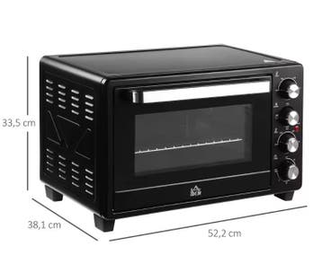 Mini Oven 32L – Elektrische Oven met Timer en 3 Standen, Witgoed en Apparatuur, Ovens, Verzenden, Nieuw